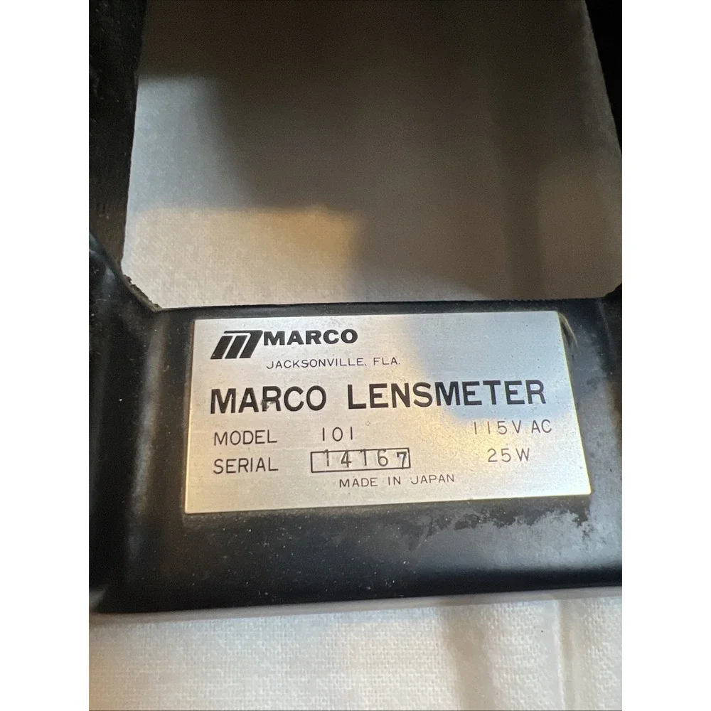 Marco Lensmeter Model 101 Base Stand Mounting Bracket Replacement Part